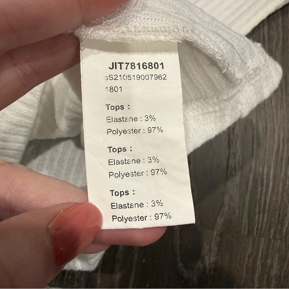 Bundle of 3 SHEIN Ribbed High Neck Crop Tops - Picture 5 of 16